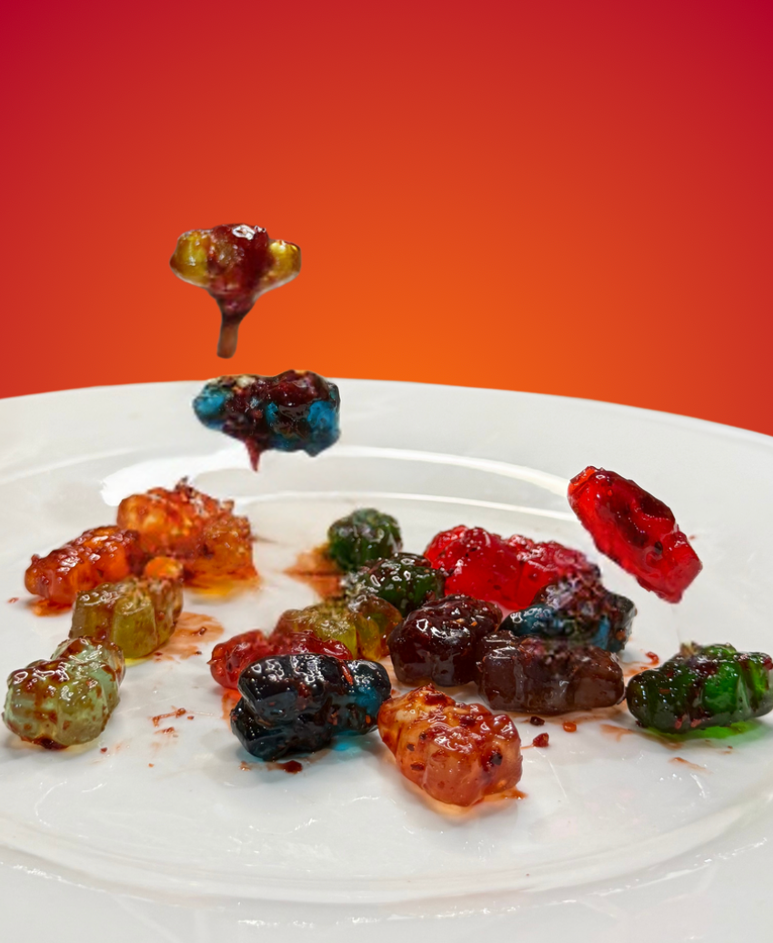 Gummy Bears with Chamoy