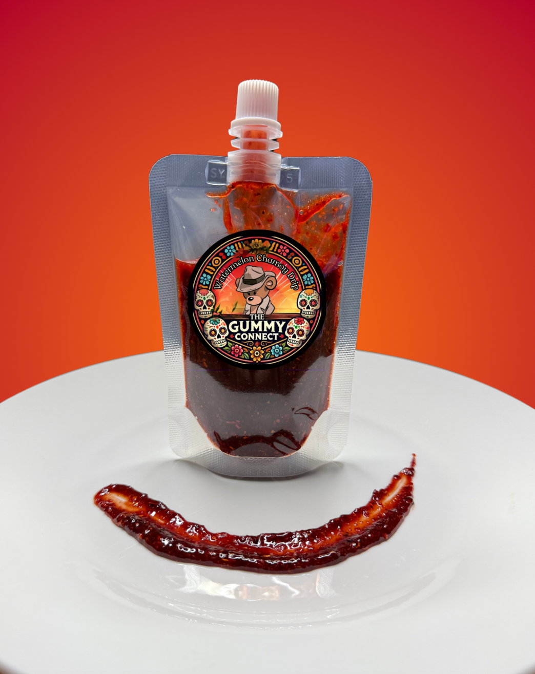 5oz Watermelon Chamoy travel pouch